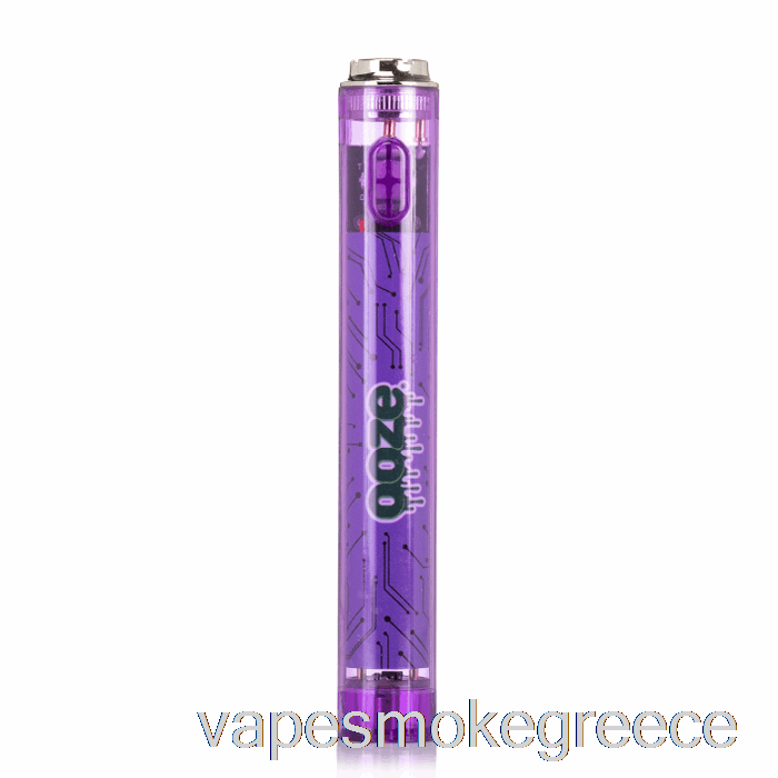 Vape Greece Ooze Slim 400mah Clear 510 Vape Battery Ultra Purple